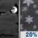 Tonight: Mostly Cloudy then Isolated Snow Showers