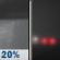 Tonight: Isolated Rain Showers then Patchy Fog