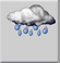 overcast -  light rain; mist